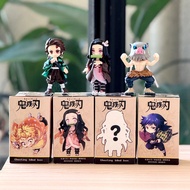 Three Generations Demon Slayer Trendy Play Mystery Box Figure Tanjirou Nezuko My Wife Zenitsu Charac