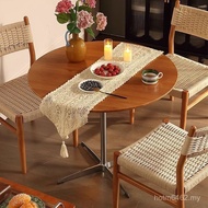 Simple Antique Negotiation Round Table Table Small Apartment Table Retro Dining Table Medium Table C