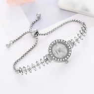 JAM TANGAN WANITA GELANG EMAS SERUT BOLA MODEL TERBARU 2025 VIRAL LAPIS EMAS ANTI LUNTUR TITANIUM