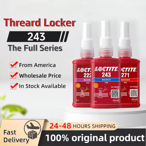 100% Official Original Loctite 243 222 242 262 263 271 272 277 290 Threadlocker Anaerobic Glue 50ml