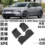 Suitable for Toyota Toyota BZ3 X 2025+3D All-Weather Material XPE Right Rudder Car Foot Mat