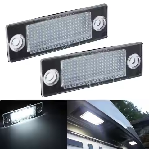 LED Number License Plate Light 3B5998026 For VW Golf MK5 Jetta Touran Passat B5.5 B6 Caddy Transport