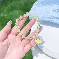 Crystal Beaded Bracelet Korean Fashion Bracelet Little Daisy Bracelet Couple Bracelet Simple Accesso