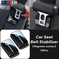 1/2 Pcs Volvo Car Seat Belt Anchor Limiter Magnetic Anti Collision Noise Shaking Adjustment Stabiliz