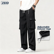 ZEKE B0065 Men Cargo Pants Drawstring Binding Feet lalaki Tactical Six Pocket Working Cargo Pant