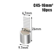 Skun Tusuk Pin Gepeng C45 C-45 Sekun Kabel Terminal Wire Cable Connector Non Insulated 4mm 6mm 10mm
