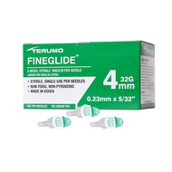 TERUMO Fineglide Insulin Pen Needle 32g (0.23mm) X 4mm 100's