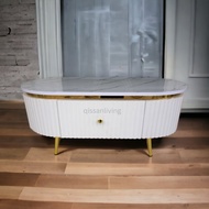 QISSAN LIVING Arsyila Coffee Table Aesthetic Coffee Table TV Table Luxury TV Table