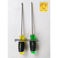 Rubber Handle Screwdriver (+) and (-) 10 inch (Ph2x250mm) (6x250mm) Tekiro