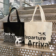 ! Canvas tote bag Airport Sign by Hundred above