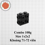 Combo of 1 ounce of 1x2x2 bricks to create 10 black buttons (About 71-72 bricks)
