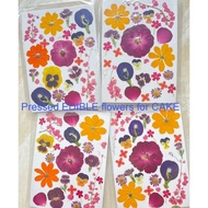 Pressed EDIBLE Flowers Mix - Edible Flower for Cake - Pressed flower - Edible flower - Oshibana - Fl