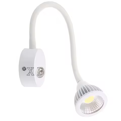 Wall Lamp 5W 7W Home Hotel Loft Bedside Reading Book Black Silver Light Flexiable ON/OFF Switch 90-2