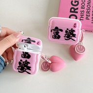 Rich Woman Cute Airpods Case Airpods Pro 2 Case Airpods Gen3 Case Silicone Airpods Gen2 Case Airpods Cases Covers
