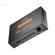 【3C】 4K Hdmis Splitter Video Distributor 1 In 4 Out 3D Support Plugs and Play