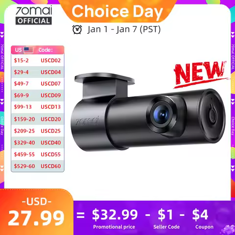 70mai Dash Cam M310 Plus 2K 1440P 143°FOV F1.55 Smart Voice Control 24H Parking Guard Night Vision 7