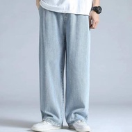 MSID men's baggy jeans - loose baggy pants - long jeans - men's jeans - baggy jeans - black - men's 