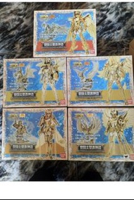 日版 聖鬥士星矢 聖衣神話 黃金神聖衣 五子星矢，紫龍，冰河，阿瞬，一輝