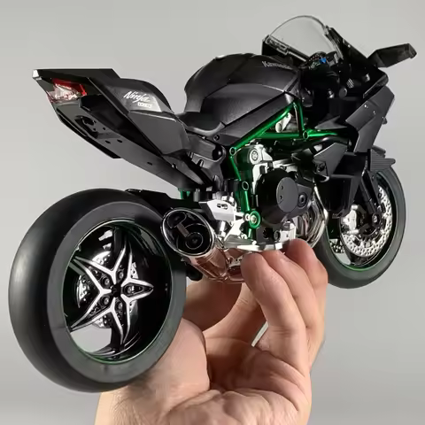 Spray 1:9 Kawasaki H2R H2 Ninja Alloy Metal Diecast Motorcycle Model Home Decoration Ornament Displa