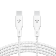 Belkin - USB-C to USB-C Cable 100W 3M - White (CAB014BT3MWH) 快速充電線