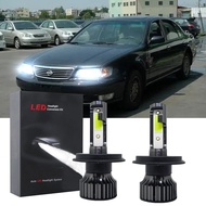 หลอดไฟหน้า LED 100% 12-32V 6000K สีขาว สําหรับ Nissan Cefiro (A33) 1999-2003 2 ชิ้น