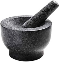 RFSTGYU Granite Mortar And Pestle Natural Stone Set Guacamole Bowl Stone Grinder，Marble Pestle And Mortar Set Pounding Spice
