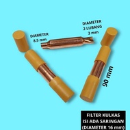 :::::::] Refrigerator Filter Filled with 1x2 Filter 2x1/ (Dimensional 16 x 90 mm) Body 3/4