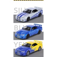 GTR R34 NISSAN Skyline Diecast Alloy Model GTR R34 Collection Car Koleksi Kereta Nissan GTR R34 Diec