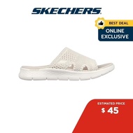 Skechers Online Exclusive Women GOwalk Flex Elation Sandals - 141425-NAT Contoured Goga Mat Footbed, Hanger Optional SK7