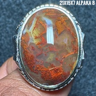 Agate Ring Moss Agate Aquariumnatural (Natural Original)