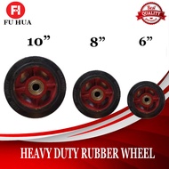 SIZE 8" HEAVY DUTY RUBBER WHEEL for HAND TRUCK/PUSH CART (KARTILYA) AFFORDABLE
