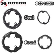 Rotor Oval ChainRing 110BCD「R9100,R9000,R8000,R6800,R7000,R5800,R4700」「Dura ace,Ultegra,105,Tiagra,S