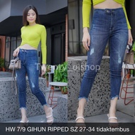 Women's jeans HW 7/ 9 GIHUN RIPPED-twenty olshop