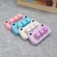 Mini Keyboard MAO Profile PBT Cute Cat Pink White Blue Purple Convenience Mechanical Keyboard RGB Li
