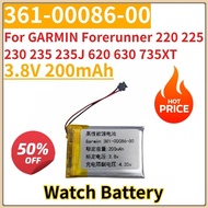 New Replacement Watch Battery 3.8V 200mAh 361-00086-00 For GARMIN Forerunner 220 225 230 235 235J 62