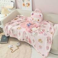 Cartoon Cartoon Pillow Blanket Nap Blanket Thickened Blanket Air Conditioning Blanket Portable Trave