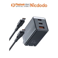 Mcdodo CH-1536 2x USB - C + A 70W with Cable 1.2M GaN 5 Mini Fast Charger Pro