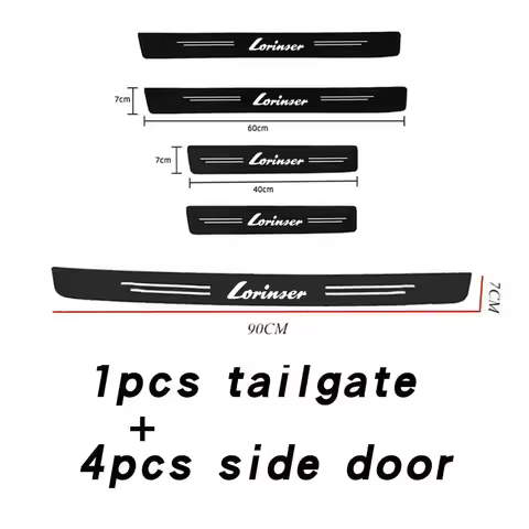Car Door Sill Stickers Accessories for Lorinser Mercedes Benz LS560MX LX MS500L VS MS500 GS LS500 W2
