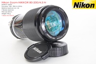 Nikon Zoom-Nikkor 80-200/4.5 N *Nikon Ai-S Mount [USED]