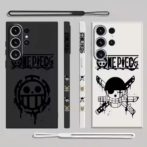 O-Ones Pieces Phone Case for Samsung Galaxy S21 S24 Ultra S20 FE S23 Ultra 5G S22 Plus Matte Square 