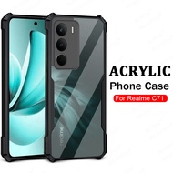 For Realme C71 Case Acrylic Transparent Shockproof Cover RealmeC71 Realmy C 71 c71 4G Global Protect