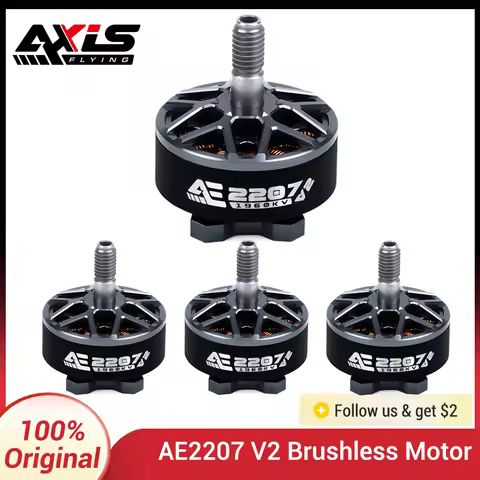Axisflying AE2207 V2 5inch Brushless Motor 1860KV 1960KV 4-6S Lipo for Proxy Juicy Bando Freestyle F