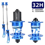 Hub/Đùm Xe Đạp ARC MT039 Hợp Kim Nhôm 6 Vòng Bi 6 Cá 144 Click 32 Lỗ QR 100/135 Mm 8-11 Tốc Độ Tương