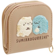 San-X Sumikko gurashi Compact Wallet with Sagara-Embroidery Tokage &amp; Neko San-X Japan