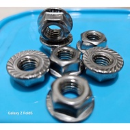 M8 STAINLESS 304 FLANGE NUT