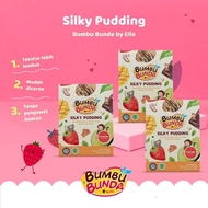 Bumbu BUNDA Elia Silky Pudding Non Artificial Sweetener - Pudding Strawberry 4x25gr/Pudding Taro 4x25gr/Pudding Anak/Jelly/Agar/Ager/Pudding Soft Melted In The Mouth/Pudding Chewy/Without Preservatives/ Strawberry Flavor Pudding/Taro Flavor Pudding
