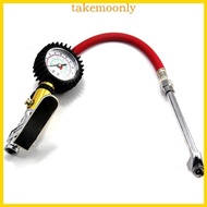 TAK Tyre Pressure Gauge Digital Tyre Inflator for w Pressure Gauge 220 PSI Tyre Checker with Flexible Hose Deflator Defl