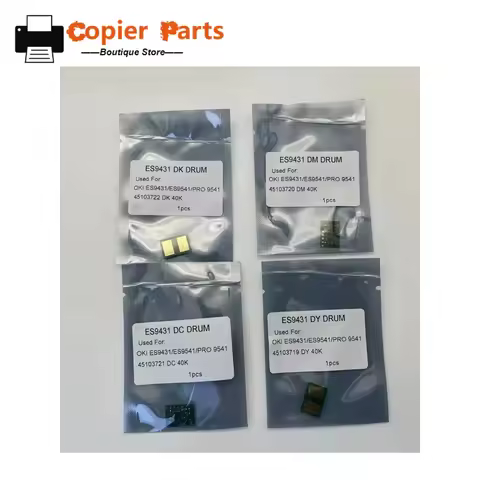 4pcs For OKI ES9000 Pro 9000 ES9431 ES9541 Pro 9431 pro9541 pro9542 pro9411 Drum chip 45103719 45103