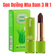 [Chính Hãng Beiyasi] Son dưỡng nha đam 3in1 lâu trôi dưỡng ẩm khử thâm môi son dưỡng môi 3 trong 1
