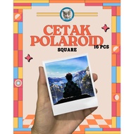 Polaroid Print 16 Pcs | Inspired by Instax Square | 210 GSM Waterproof Photo Paper | 1st Anniversary